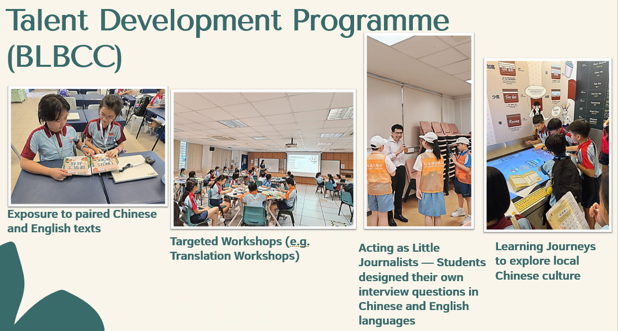 Talent Development Programme - The Bilingual and Bicultural Club
